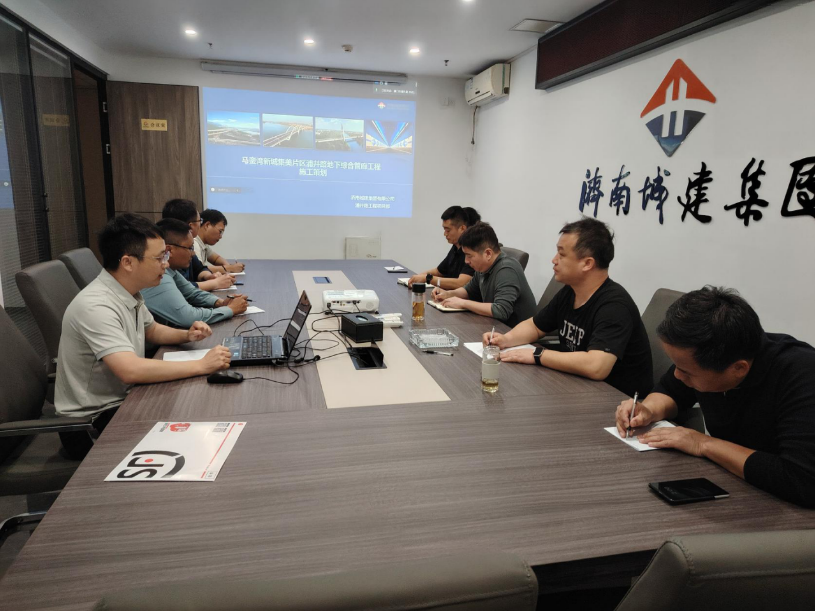 174244304414f820 市政集团组织召开马銮湾新城集美片区浦井路地下综合管廊CA88开工策动会